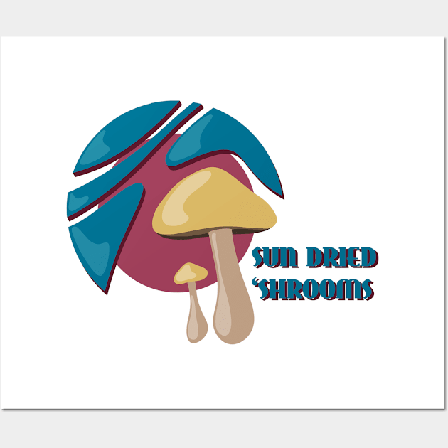 Sun Dried Shrooms: Double Dose Wall Art by AllJust Tees